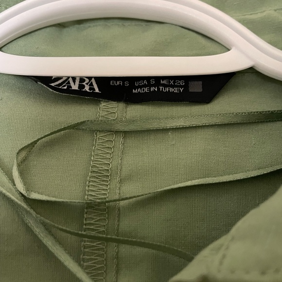 Zara ruched green dress - Picture 5 of 7